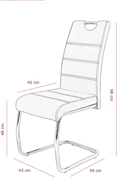 Best Freischwinger FLORA II 2er Set Freischwingerstühle