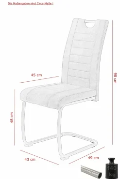 Sale Freischwinger ULLA S 4er Set Freischwingerstühle
