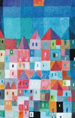New Fußmatte COLOURFUL Houses Fußmatten|Fußmatten