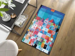 New Fußmatte COLOURFUL Houses Fußmatten|Fußmatten