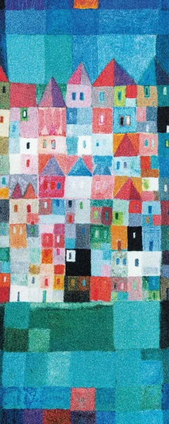 New Fußmatte COLOURFUL Houses Fußmatten|Fußmatten