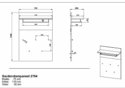 Discount Garderobe FREMONT Garderoben|Garderoben