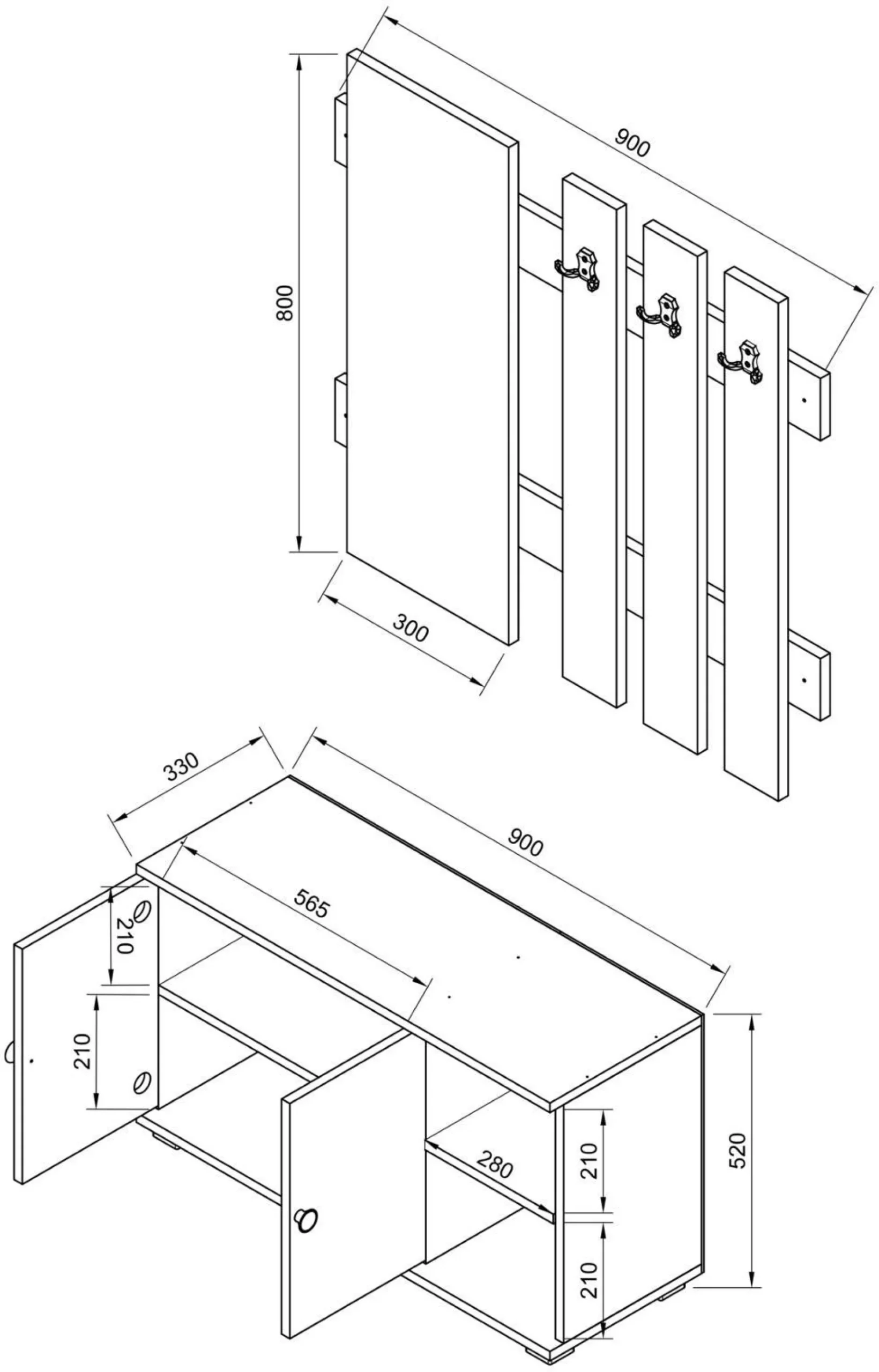 Clearance Garderobe GADOS Garderoben|Garderoben