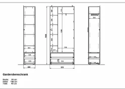 Clearance Garderobenschrank TELDE Garderobenschränke|Schränke