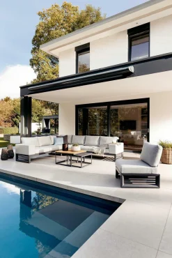 Clearance Gartensofa 3-sitzig MALTA Loungemöbel|Loungemöbel