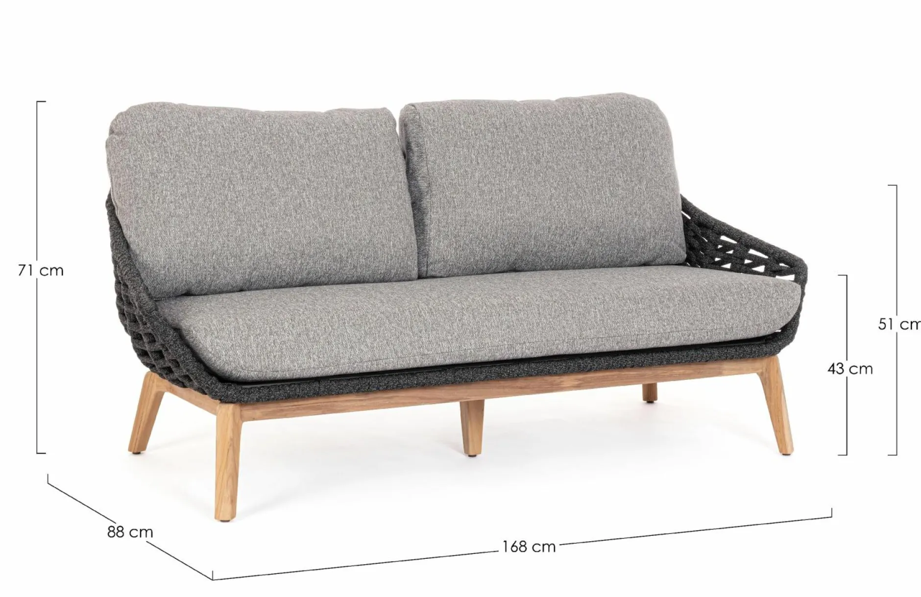 Outlet Gartensofa TAMIRES Loungemöbel|Loungemöbel