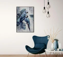 Outlet Gemälde BLAUE PAPAGEIEN Originalbilder|Bilder
