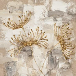 Clearance Gemälde CHRYSANTHEMEN GOLD Kunstdrucke|Bilder