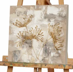 Clearance Gemälde CHRYSANTHEMEN GOLD Kunstdrucke|Bilder