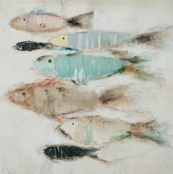 Hot Gemälde FISCHSCHWARM Originalbilder|Bilder