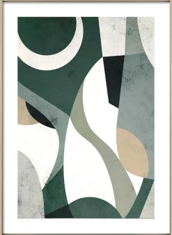 Discount Gerahmtes Bild ABSTRACT IN AND Holzbilder