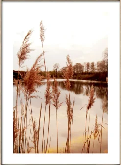 Gerahmtes Bild EVENING AT THE Holzbilder