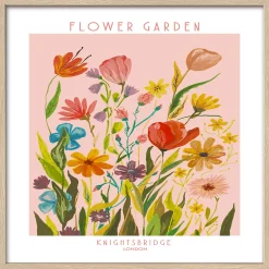 Sale Gerahmtes Bild FLOWER MARKET Holzbilder