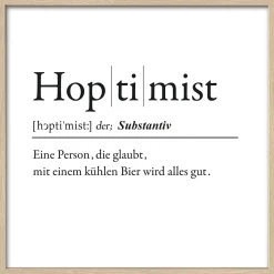 Best Gerahmtes Bild HOPTIMIST Holzbilder|Bilder