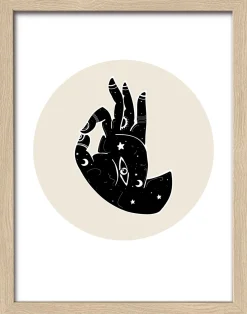 Gerahmtes Bild NAMASTE Holzbilder