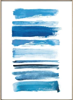 Best Gerahmtes Bild ONLY BLUE II Holzbilder