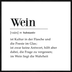 Discount Gerahmtes Bild ROTWEIN Holzbilder|Bilder