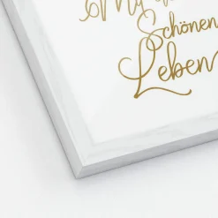 Clearance Gerahmtes Bild SCHÖNES LEBEN Holzbilder|Bilder