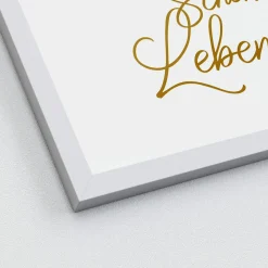 Clearance Gerahmtes Bild SCHÖNES LEBEN Holzbilder|Bilder