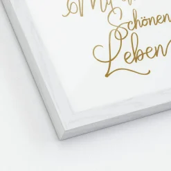 Clearance Gerahmtes Bild SCHÖNES LEBEN Holzbilder|Bilder
