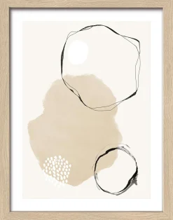 Clearance Gerahmtes Bild SHAPES XII Holzbilder