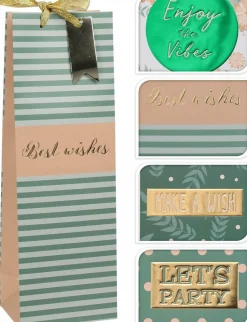 Discount Geschenktasche Flasche Weihnachtsdekoration|Geschenkpapier