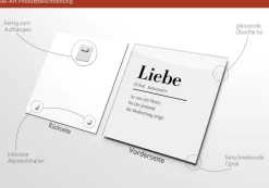 Glasbild LIEBE Glasbilder