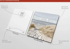 New Glasbild OASE DER SINNE I Glasbilder