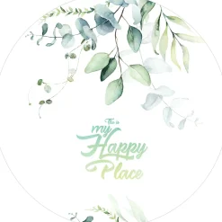 Discount Glasbild WATERCOLOURED LEAVES Glasbilder