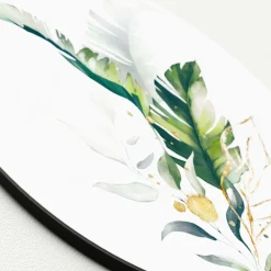 Discount Glasbild WATERCOLOURED PALM Glasbilder