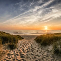 Glasbild WEG ZUM STRAND Glasbilder