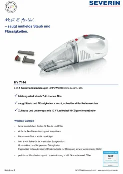 Outlet Handstaubsauger HV7144 Küchengeräte|Küchengeräte