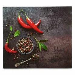 Outlet Herdabdeckplatte Chili Küchenhelfer|Servierplatten