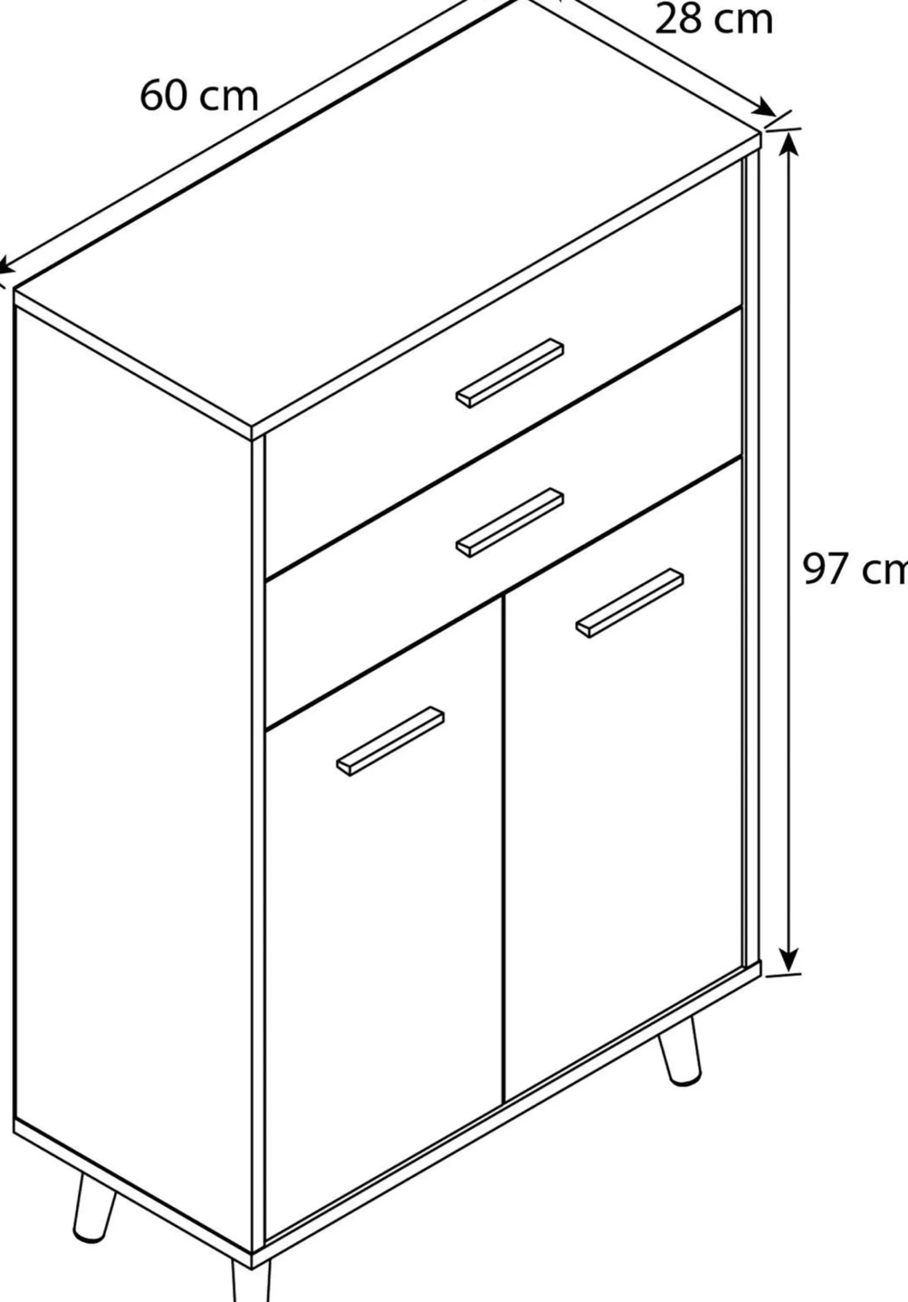 Clearance Highboard LINDAS Highboards