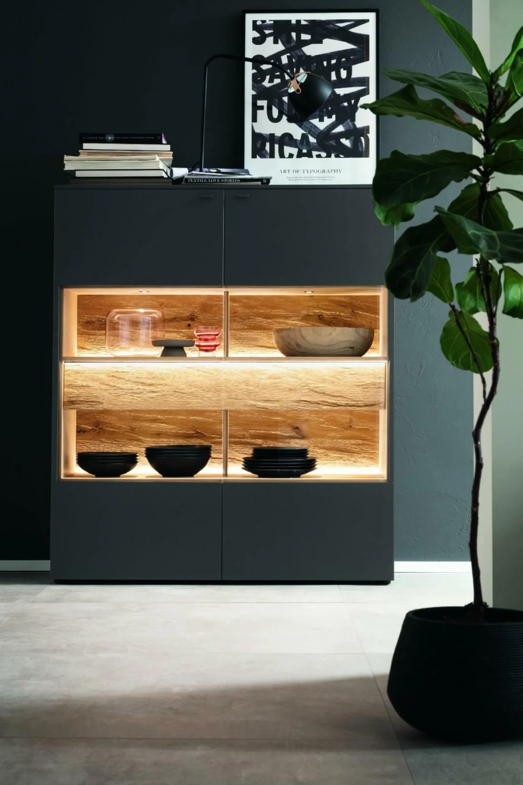 Clearance Highboard LUMEA Highboards|Schränke