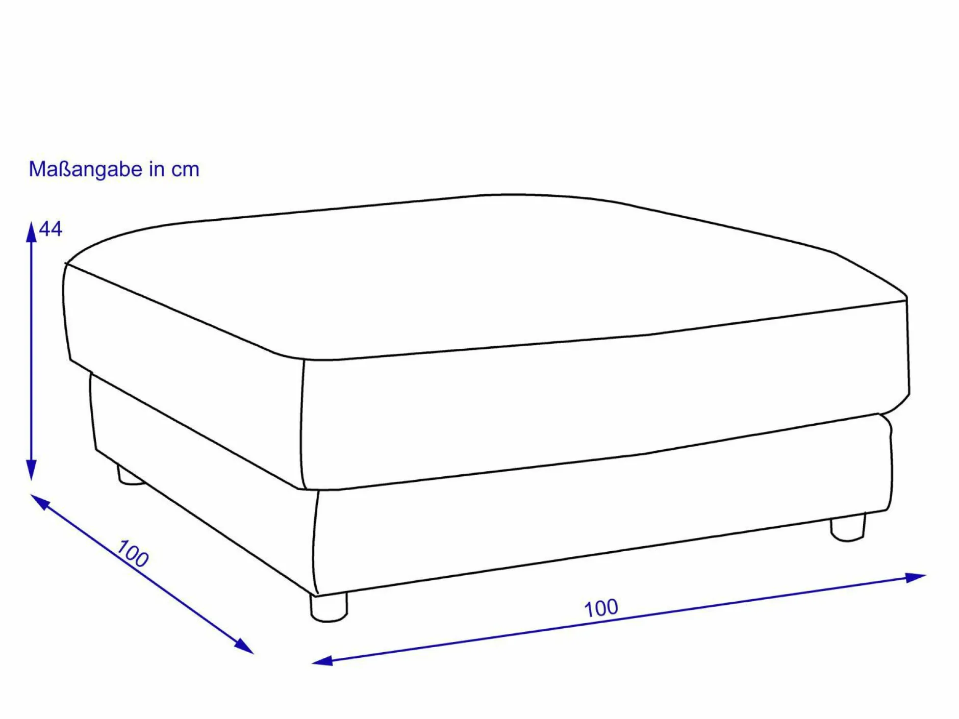 Hocker medium CAVALLI PLUS Hocker & Sitzwürfel|Hocker