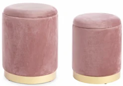 New Hocker POLINA 2er Set Hocker & Sitzwürfel|Hocker
