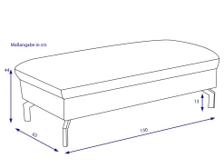 Outlet Hocker XXL ZELDA Hocker|Hocker