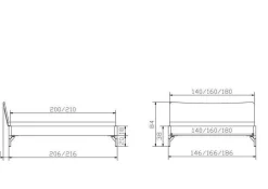 Discount Holzbett ALBINIA Betten|Holzbetten
