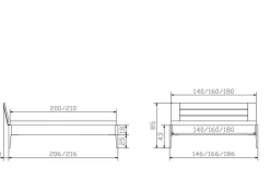 Hot Holzbett BUSSETO Holzbetten