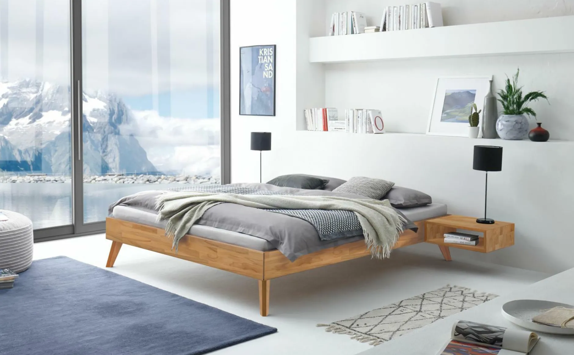 Outlet Holzbett CALVARI Betten|Holzbetten