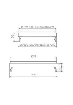 Outlet Holzbett CALVARI Betten|Holzbetten