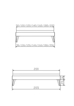 Outlet Holzbett CALVARI Betten|Holzbetten
