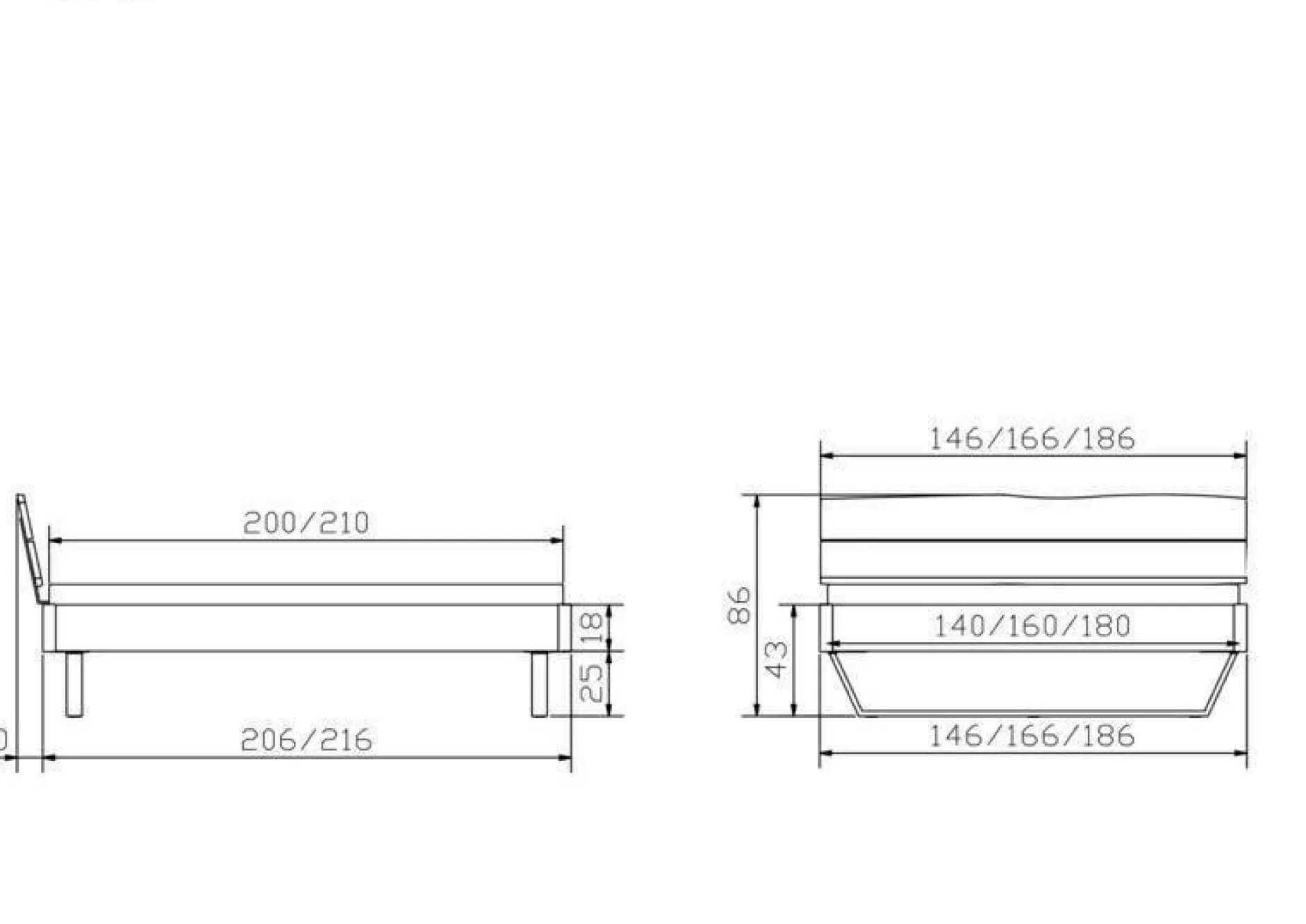 Sale Holzbett FOSSOLI Betten|Holzbetten