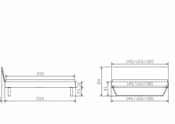 Hot Holzbett GLEVA Betten|Holzbetten