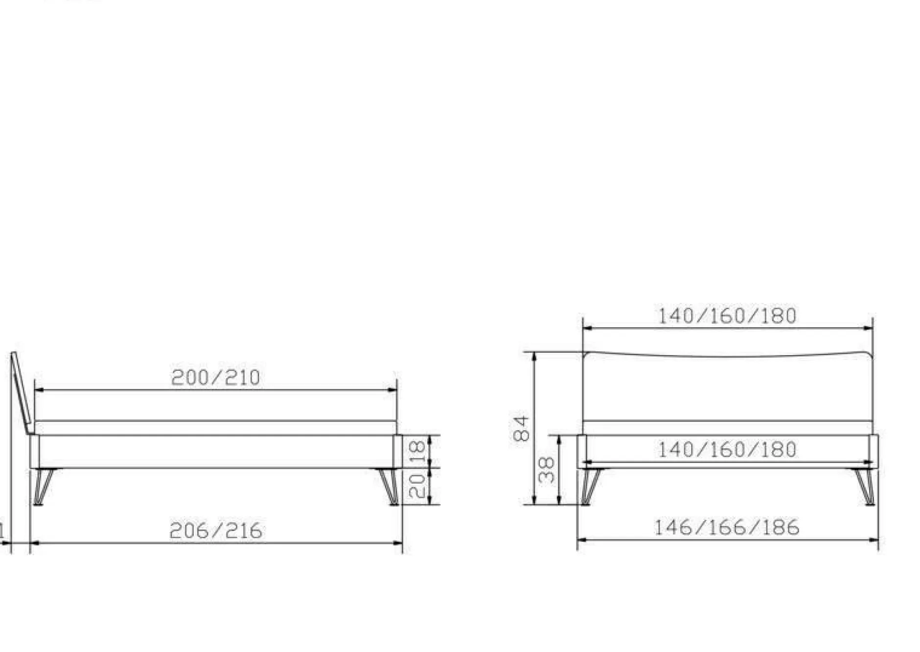 Sale Holzbett LOCARNO Betten|Holzbetten