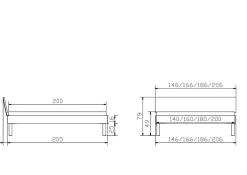 Outlet Holzbett LODI Betten|Holzbetten