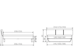 Outlet Holzbett MONTIERI Holzbetten