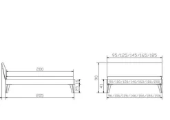 Best Holzbett PESARO Holzbetten