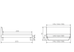 Discount Holzbett PIETRO Holzbetten